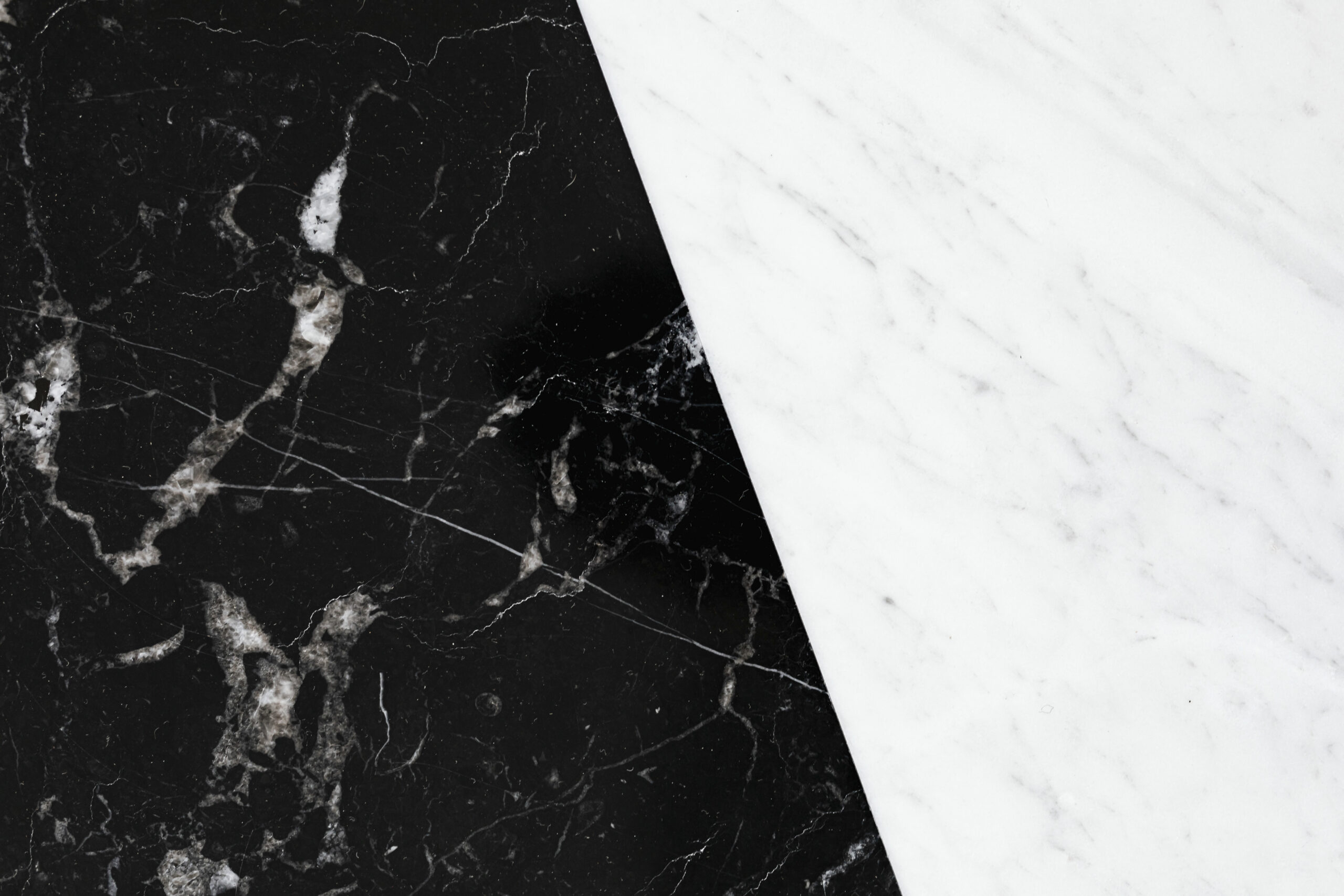 Black Granite vs White Marble